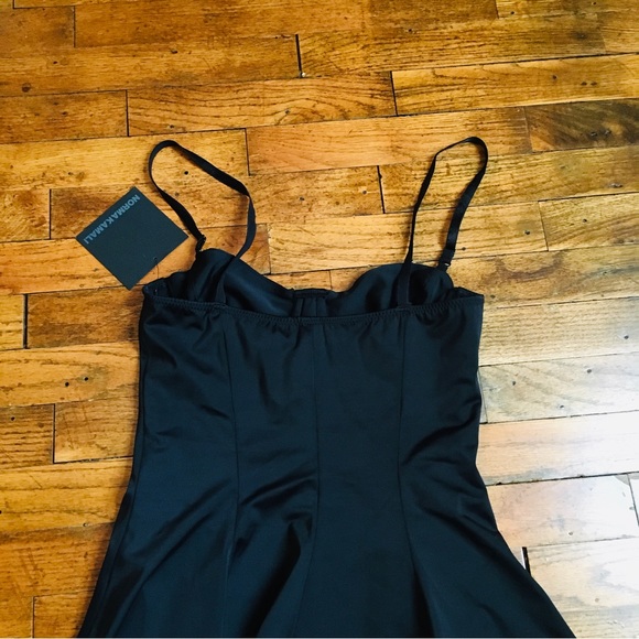 Norma Kamali Women’s Standard Underwire Swim Dress Mini Black Size S - Picture 8 of 16